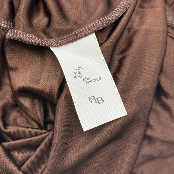 🆕 RAT & BOA 🧿 NWOT Deia Slinky Little Brown Jersey Dress, Sz S US 4 - Picture 14 of 15